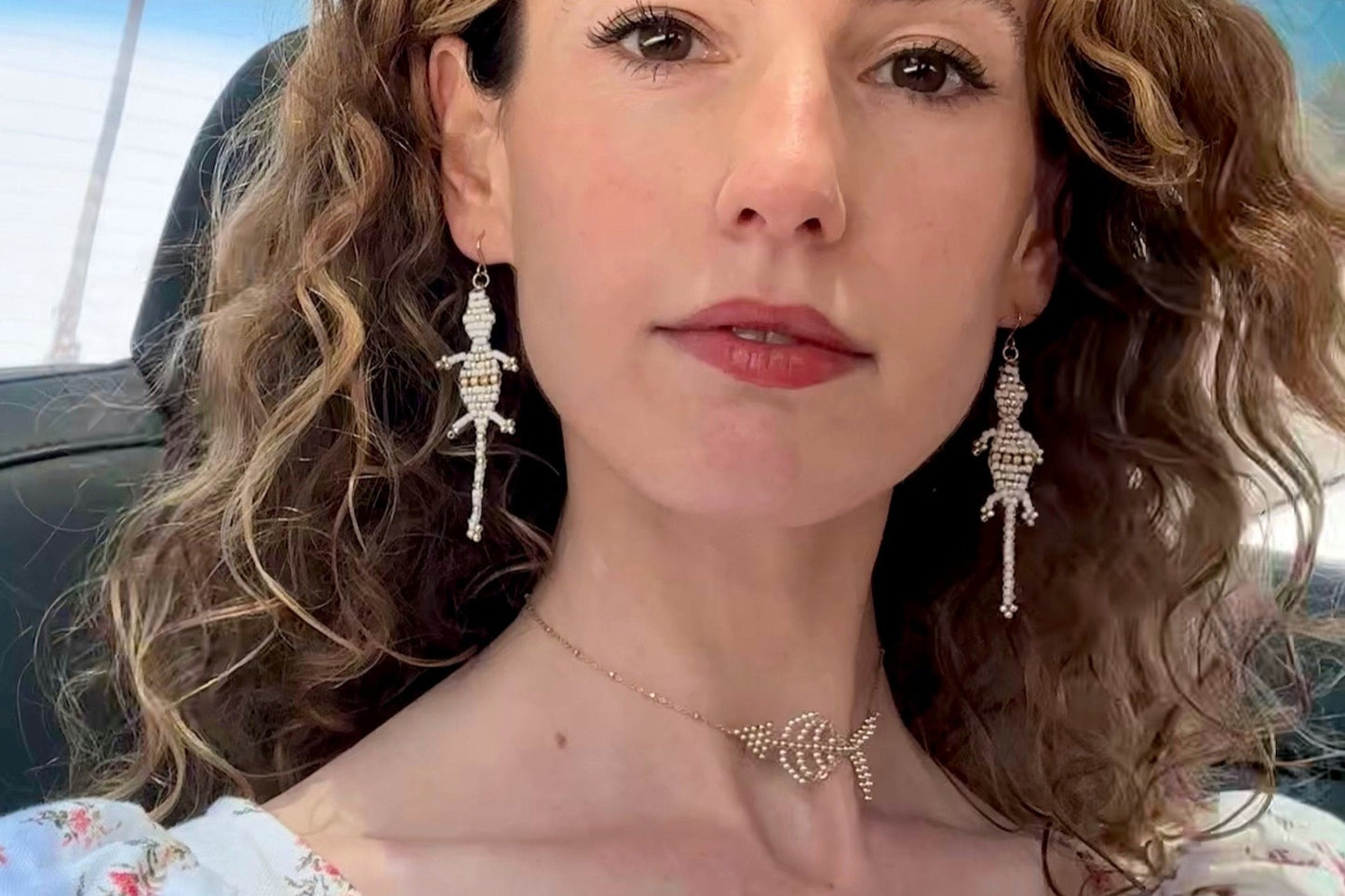 Gold + Silver Fishbones Necklace