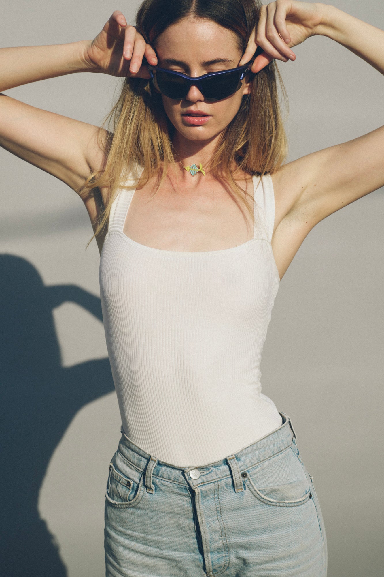 Yellow and Blue Tetra Necklace