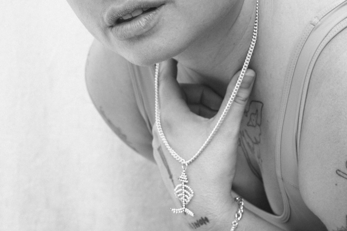 The 925 Long Fishbone Necklace