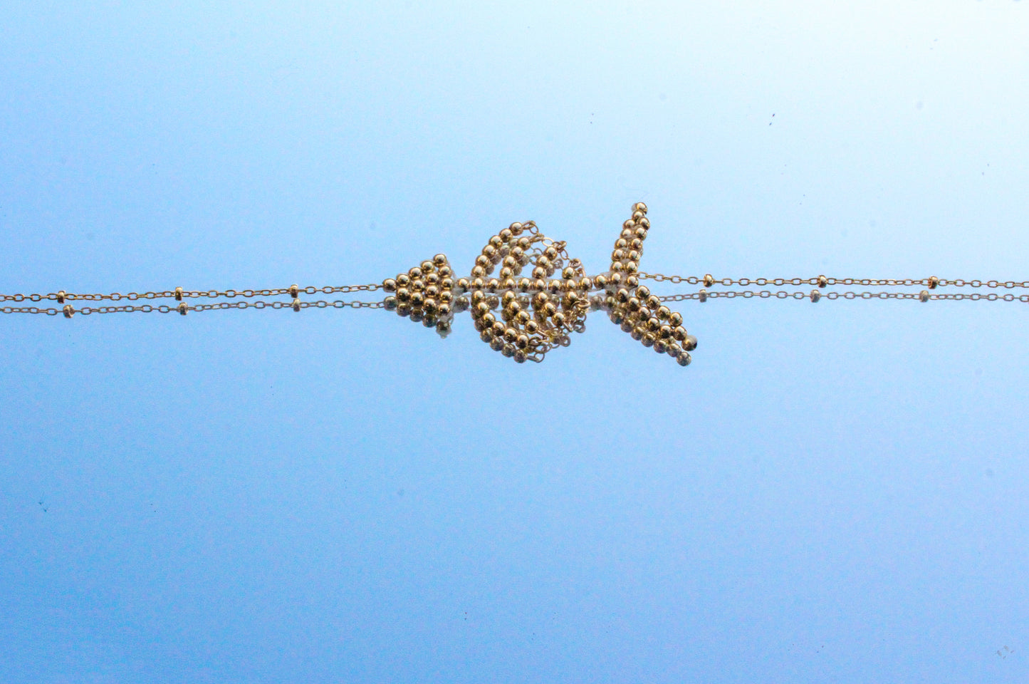 The Gold Filled Fish Bones Necklace
