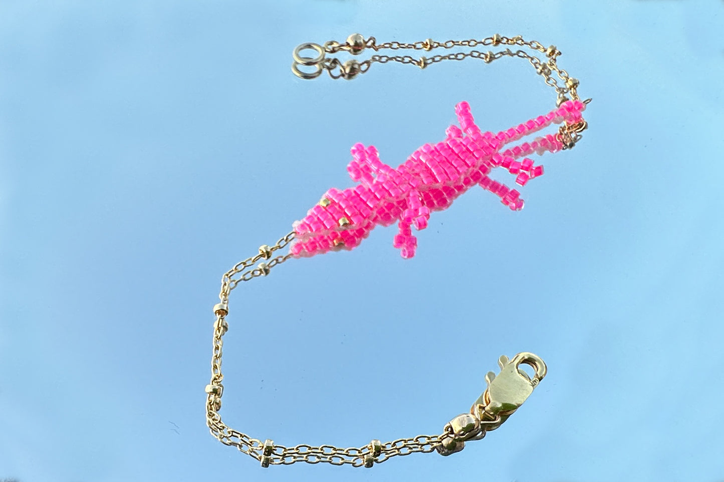 The Hot Pink Gecko Bracelet