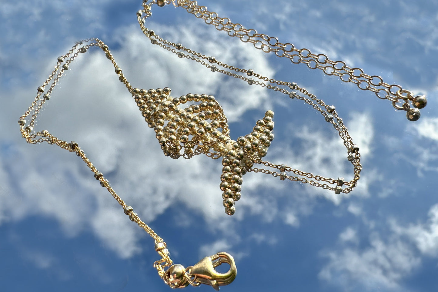 The Gold Filled Fish Bones Necklace