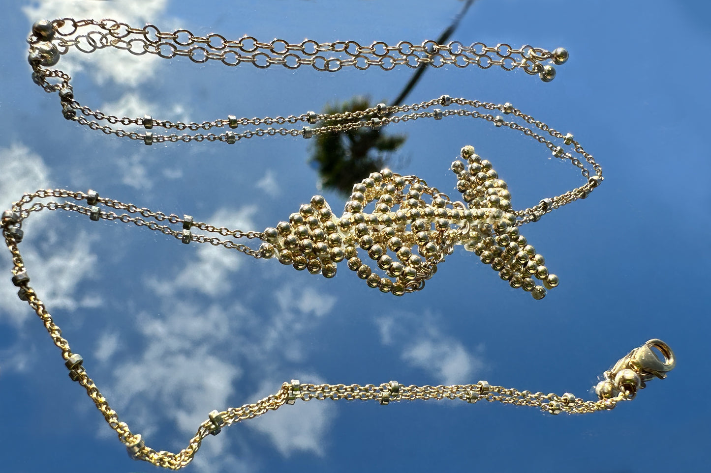The Gold Filled Fish Bones Necklace