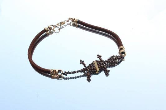 Leather Lizard Bracelet