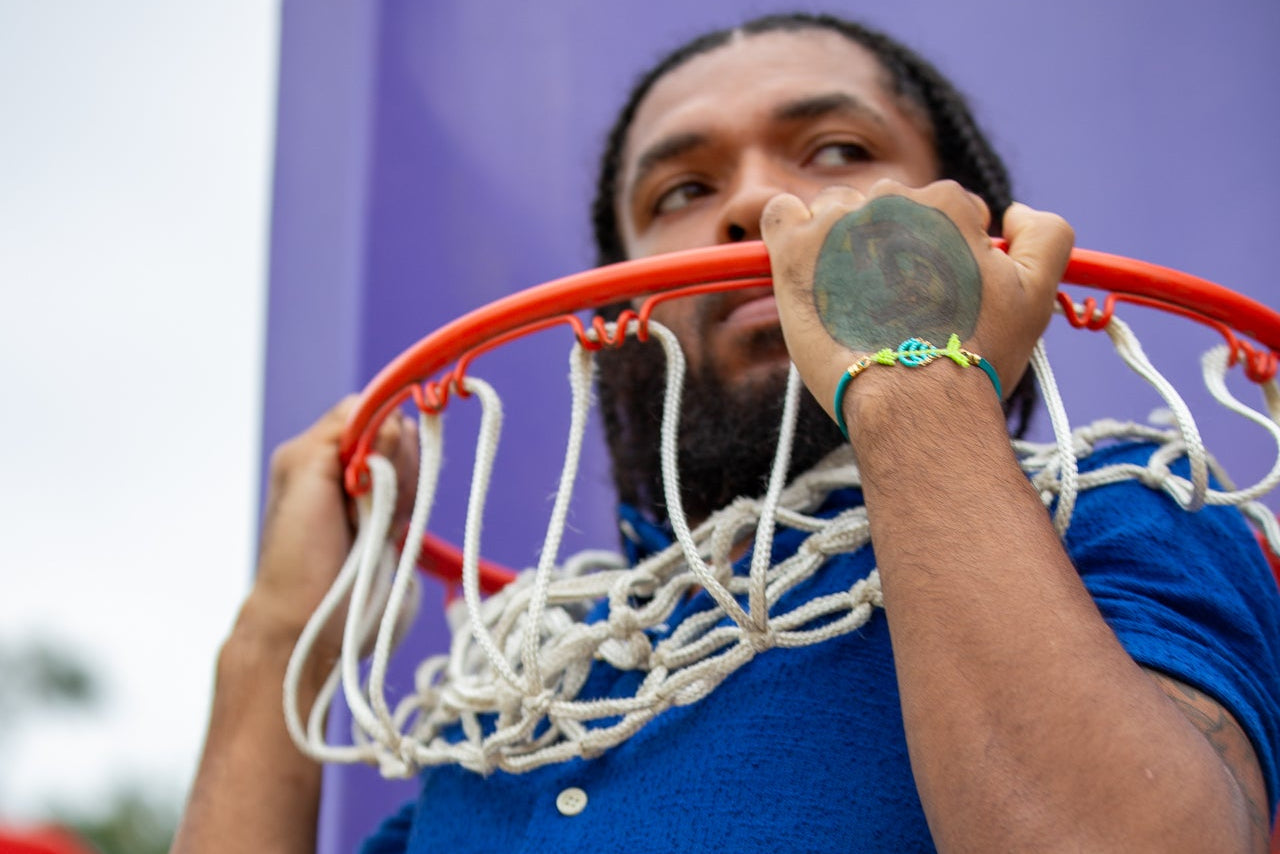 Neon Leather Fish Bracelet