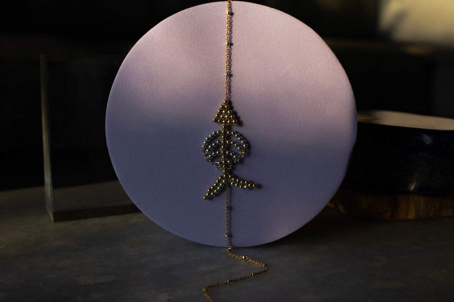 The Gold Filled + Sterling Silver Fishbone Necklace